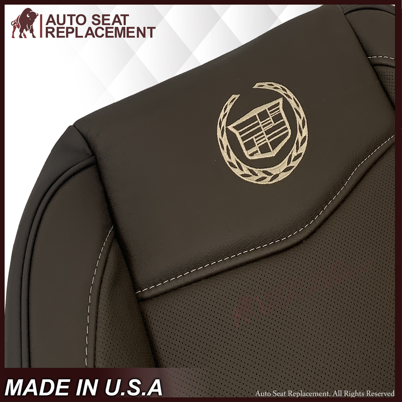 2007-2014 Cadillac Escalade Platinum Edition Second Row Replacement Seat Cover In Brown