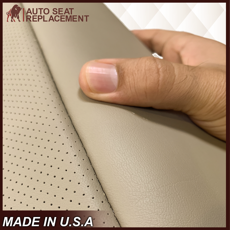 2013 - 2018 Dodge Ram 1500 2500 3500 Laramie Replacement Seat Cover in Light Frost “Tan" With Perforated Inserts: Choose From Variants