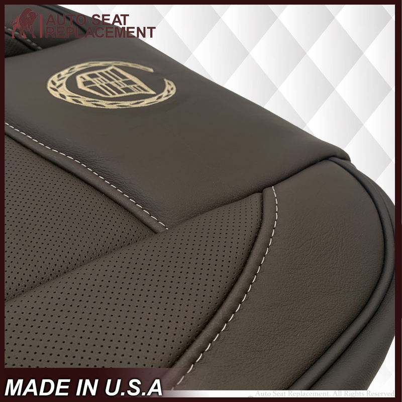 2007-2014 Cadillac Escalade Platinum Edition Second Row Replacement Seat Cover In Brown