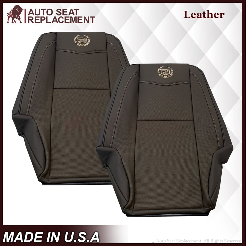 2007-2014 Cadillac Escalade Platinum Edition Second Row Replacement Seat Cover In Brown