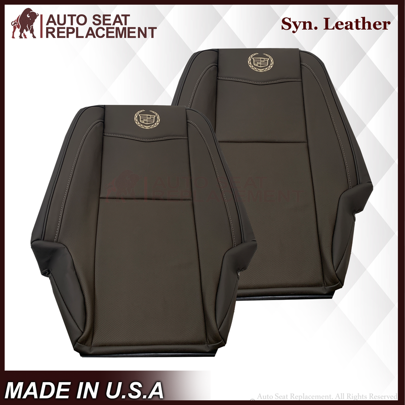 2007-2014 Cadillac Escalade Platinum Edition Second Row Replacement Seat Cover In Brown