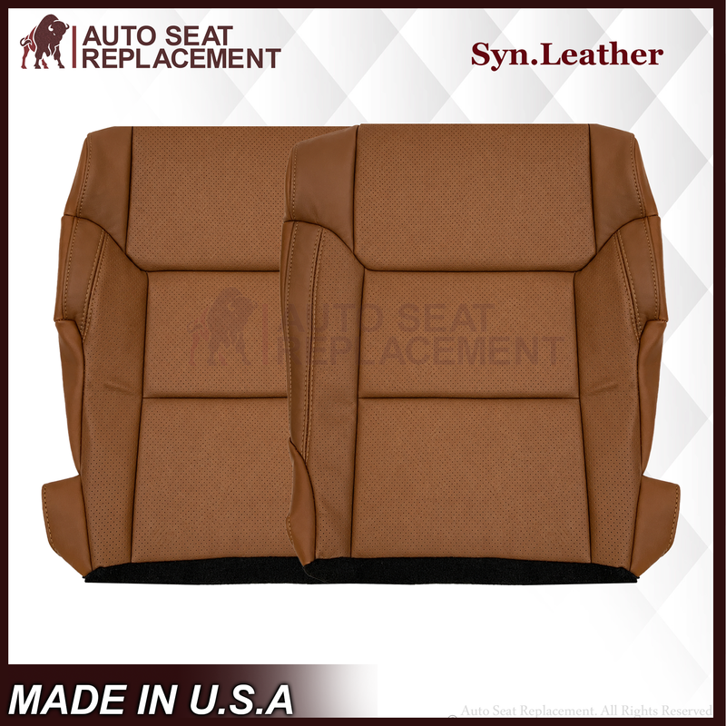 2014-2018 Toyota Tundra Driver OR Passenger Side Replacement Seat Cover: Perforated, Brown
