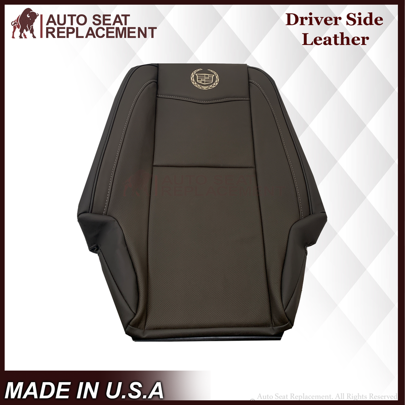 2007-2014 Cadillac Escalade Platinum Edition Second Row Replacement Seat Cover In Brown