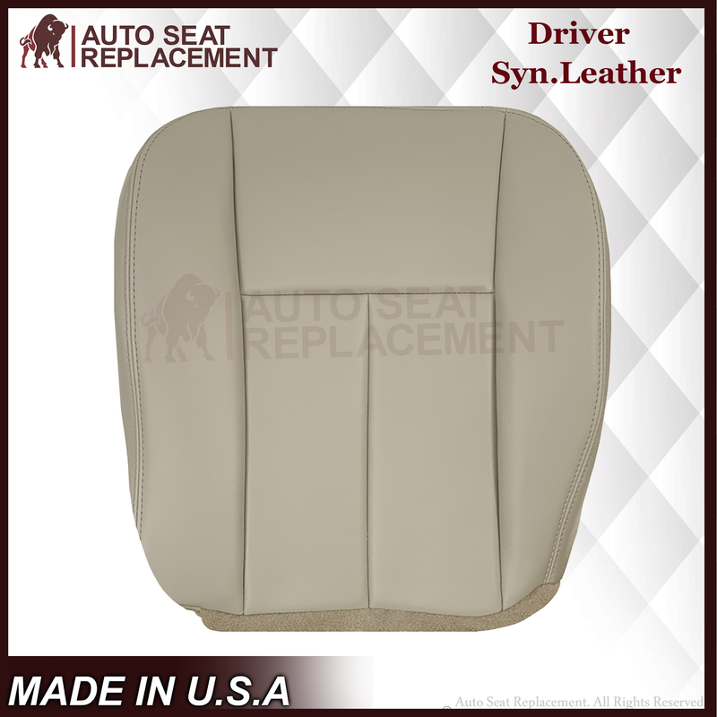 2004-2007 Buick Rainier Syn. Leather or Leather Replacement Seat Cover In Tan