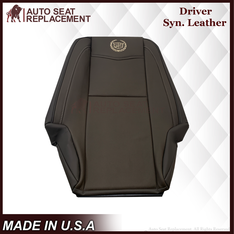 2007-2014 Cadillac Escalade Platinum Edition Second Row Replacement Seat Cover In Brown