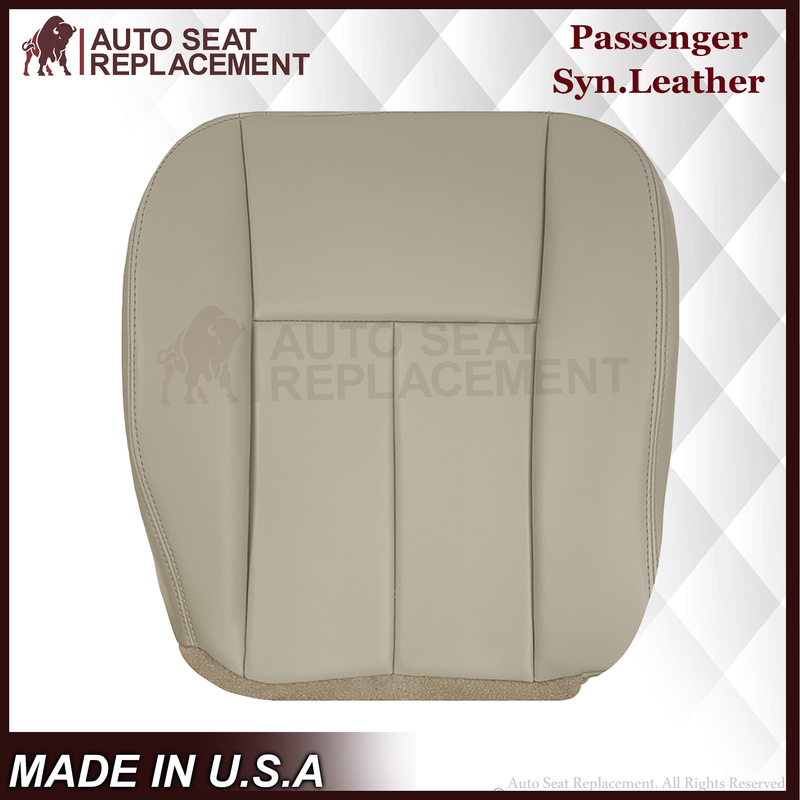 2004-2007 Buick Rainier Syn. Leather or Leather Replacement Seat Cover In Tan