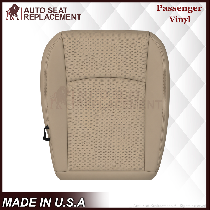 2013 - 2018 Dodge Ram 1500 2500 3500 Laramie Replacement Seat Cover in Light Frost “Tan" With Perforated Inserts: Choose From Variants