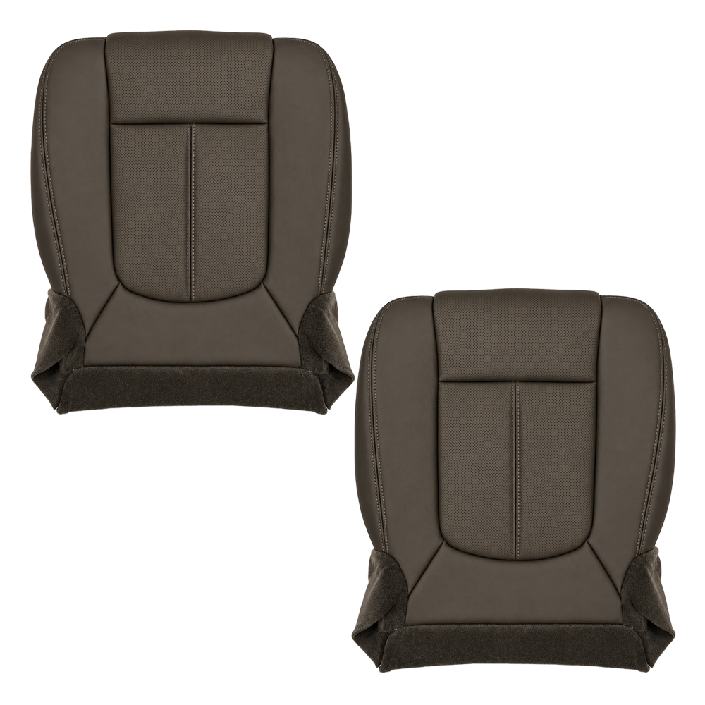 Brand New Driver or Passenger Side Bottom Replacement Genuine Leather Perforated Seat Cover for your 2015-2016 Ford F-250 King Ranch Truck