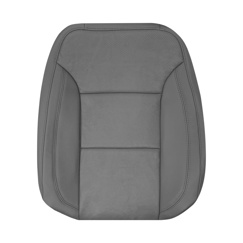Chevy Silverado Gideon Gray driver seat replacement leather cover for cracked torn or damaged original automotive upholstery