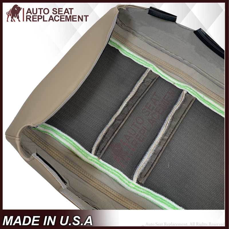 2014-2020 Dodge Durango Synthetic Leather Replacement Bottom Seat Cover In Light Frost “Tan” - Auto Seat Replacement
