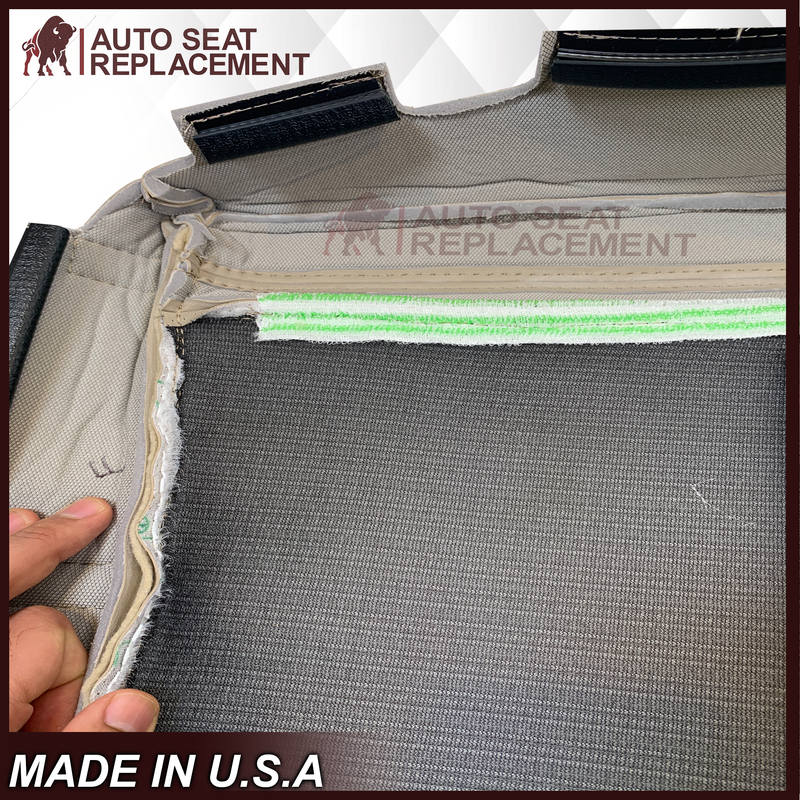 2014-2020 Dodge Durango Synthetic Leather Replacement Bottom Seat Cover In Light Frost “Tan” - Auto Seat Replacement