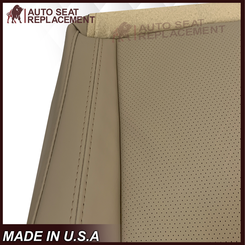 2014-2020 Dodge Durango Synthetic Leather Replacement Bottom Seat Cover In Light Frost “Tan” - Auto Seat Replacement