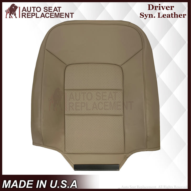 2005 2006 Ford Expedition Limited Perforated Tan Seat Covers: Choose Leather or Vinyl