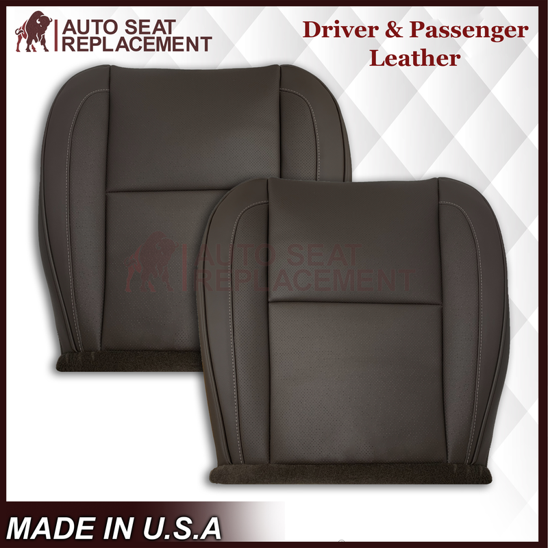 2007-2014 Cadillac Escalade Platinum Edition Replacement Synthetic Leather or Genuine Leather Seat Cover In Brown