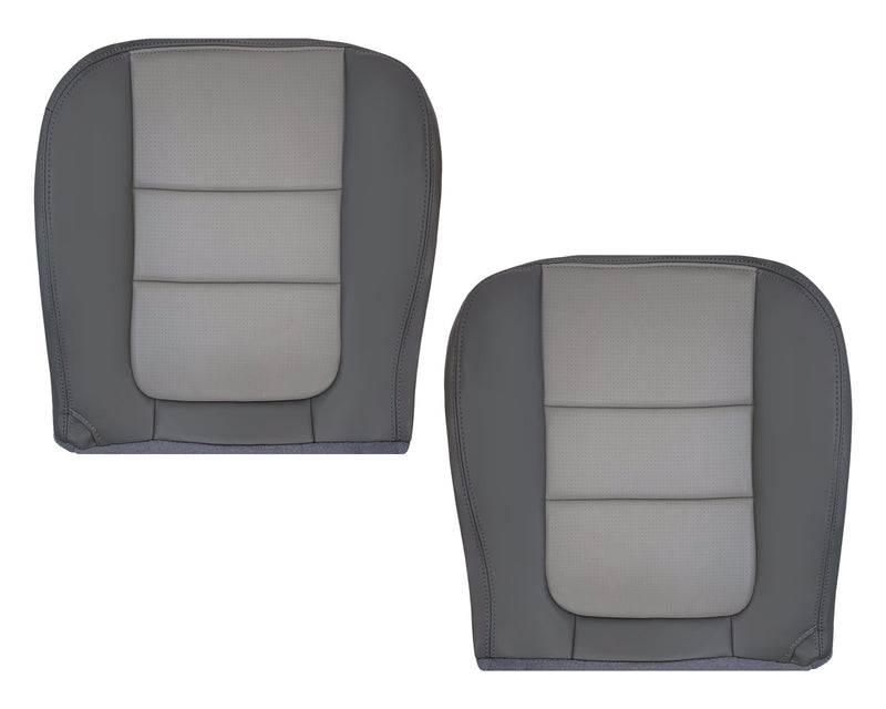 2001 Ford F250 Platinum Edition New Vinyl Replacement Seat Cover in 2-Tone Gray