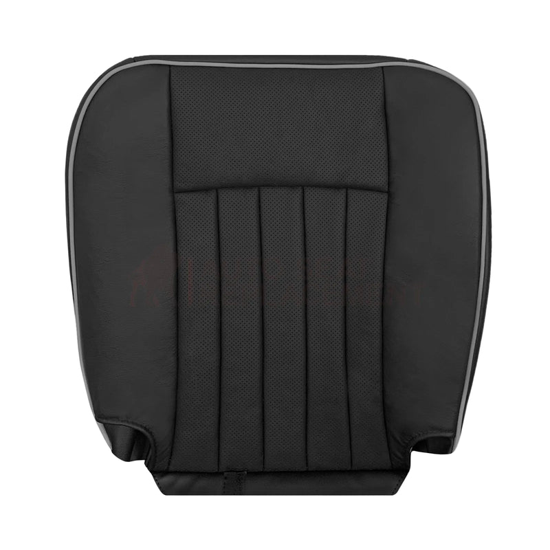 2003-2006 Lincoln Navigator Replacement Driver Passenger Side Seat Covers In Black With Gray Piping