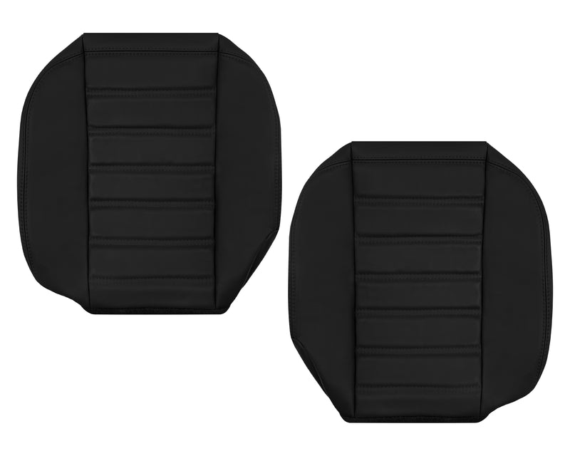 For 2003 2004 2005 2006 2007 Hummer H2 SUV SUT Adventure LEATHER Driver Passenger Seat Cover Ebony Black