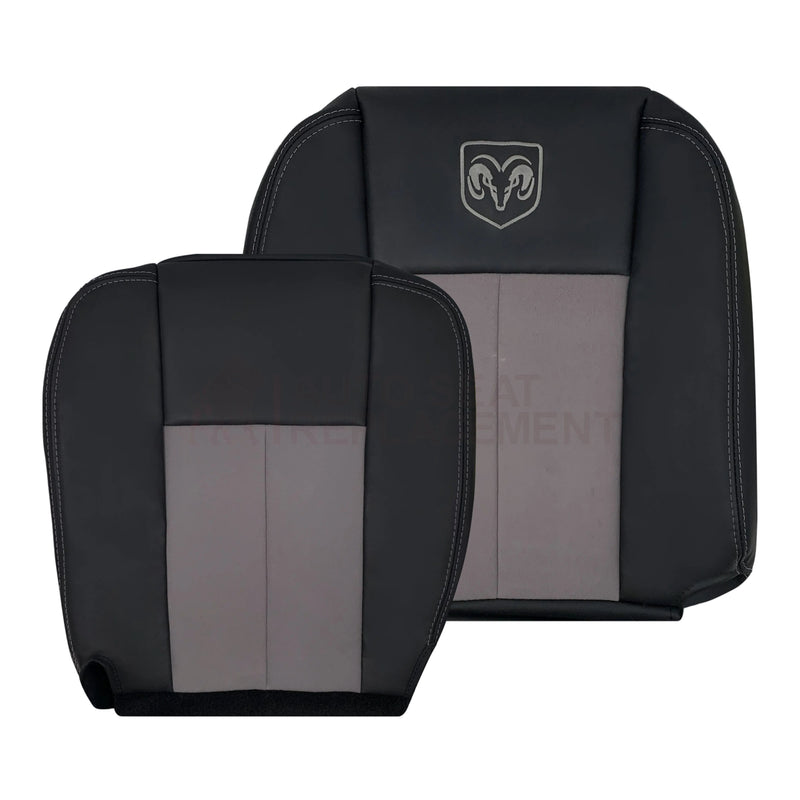 2004 Dodge Ram 1500 SLT Leather Seat Cover Black Dark Gray