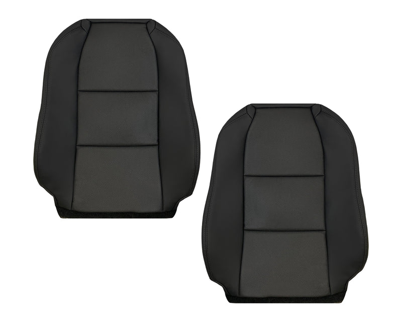 2005_2008 Acura TL Driver Passenger Replacement Genuine Leather Seat Covers Black