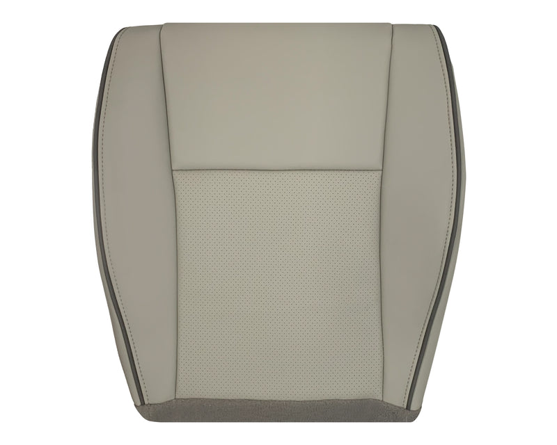 For 2008 2009 2010 Jeep Grand Cherokee Overland Replacement Seat Cover: Perforated, Light Graystone