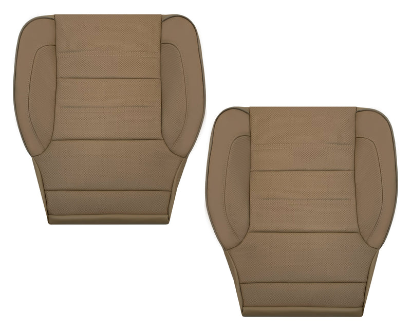 2014-2019 GMC Sierra Denali Perforated Genuine Leather Replacement Seat Cover In Dune 