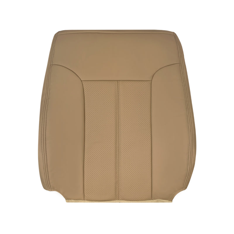 Ford F250 F350 F450 F550 Lariat driver lean back replacement leather seat cover Adobe Tan 2011-2016