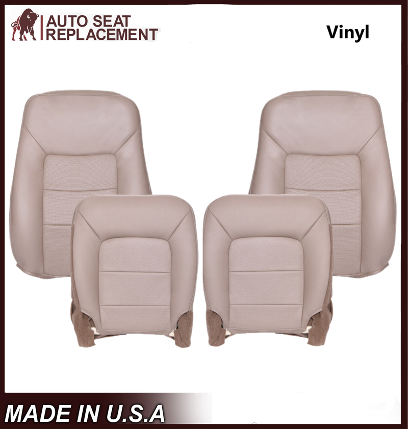 2005 2006 Ford Expedition Limited Perforated Tan Seat Covers: Choose Leather or Vinyl