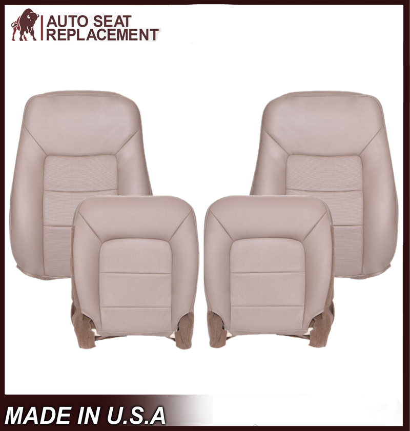 2005 2006 Ford Expedition Limited Perforated Tan Seat Covers: Choose Leather or Vinyl