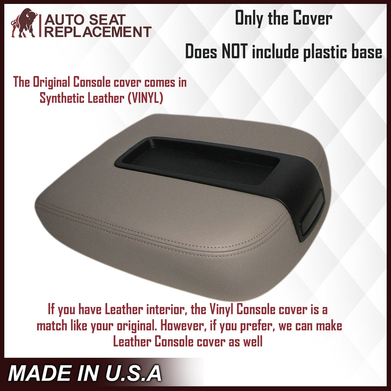 2007-2014 Chevy Suburban 1500 LT LS LTZ Z71  Center Console Lid Cover Gray - Auto Seat Replacement