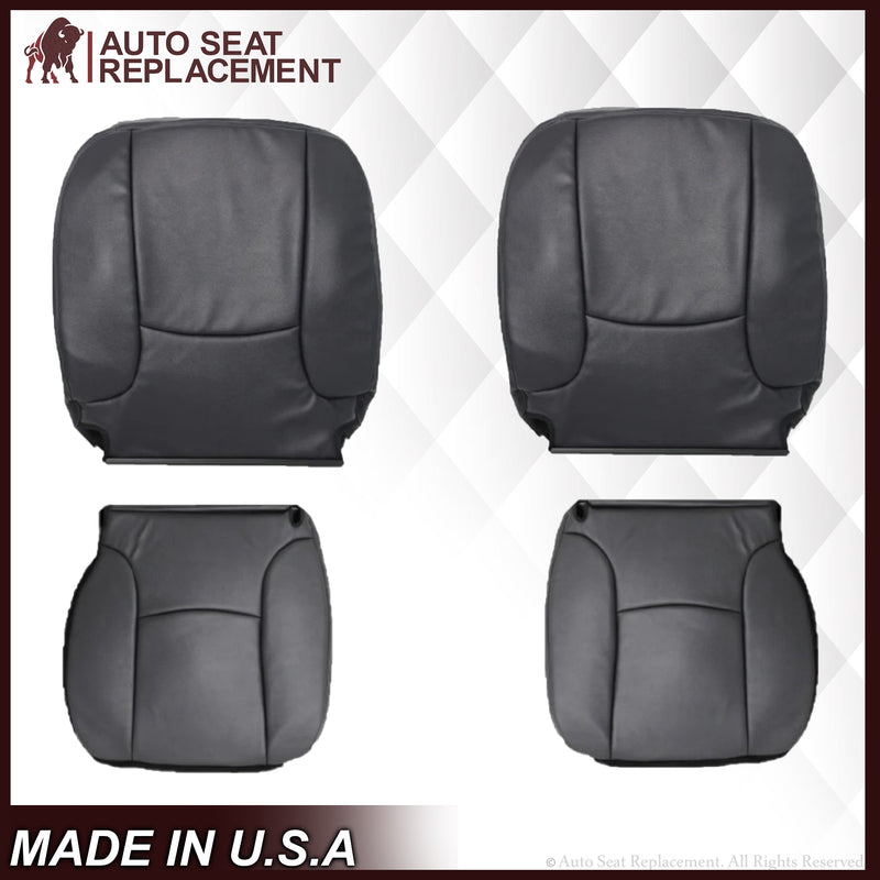 2002 2003 2004 2005 Dodge Ram ST WORK TRUCK 1500 2500 3500 Replacement Seat Covers In Dark Slate "Dark Gray" Synthetic Leather (Vinyl)