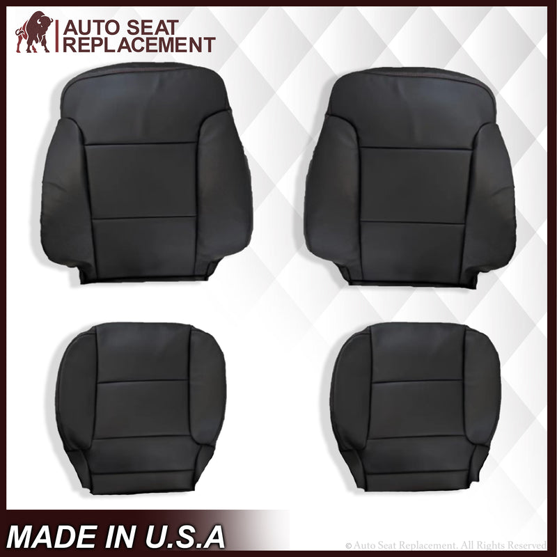 2014 - 2019 GMC Sierra All-Terrain Black Leather Replacement New Front Seat Covers