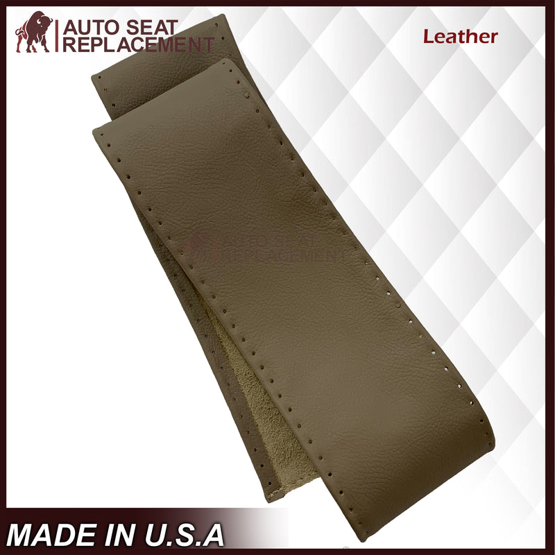 2000 2001 2002 2003 2004 2005 Ford Excursion Limited Tan Leather Steering Wheel Cover  + Lacing Thread and Flat head Needle - Auto Seat Replacement