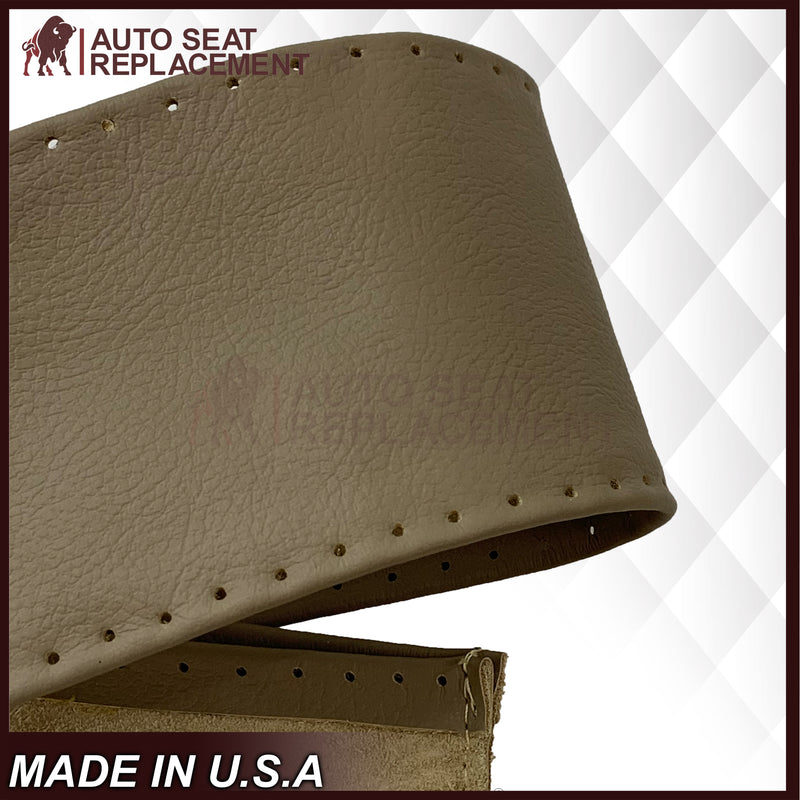 2000 2001 2002 2003 2004 2005 Ford Excursion Limited Tan Leather Steering Wheel Cover  + Lacing Thread and Flat head Needle - Auto Seat Replacement