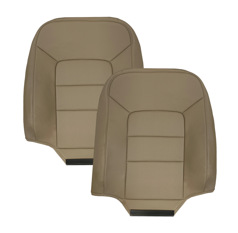 2005 2006 Ford Expedition Limited Perforated Tan Seat Covers: Choose Leather or Vinyl