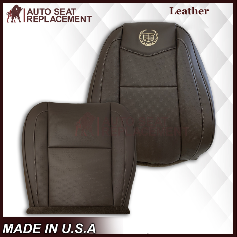 2007-2014 Cadillac Escalade Platinum Edition Replacement Synthetic Leather or Genuine Leather Seat Cover In Brown