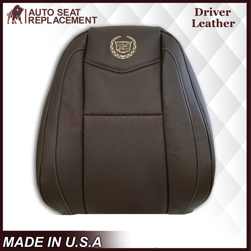 2007-2014 Cadillac Escalade Platinum Edition Replacement Synthetic Leather or Genuine Leather Seat Cover In Brown