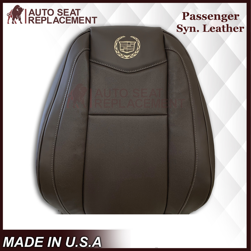 2007-2014 Cadillac Escalade Platinum Edition Replacement Synthetic Leather or Genuine Leather Seat Cover In Brown
