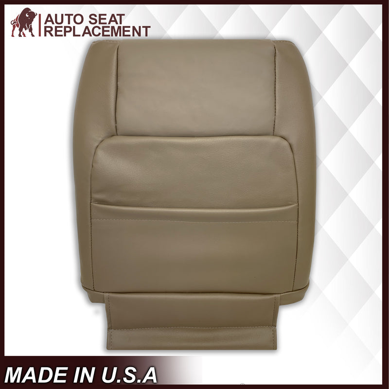 2001 - 2007 Toyota Sequoia Driver OR Passenger Side Top and Bottom Replacement Seat Covers In Tan: Choose your material
