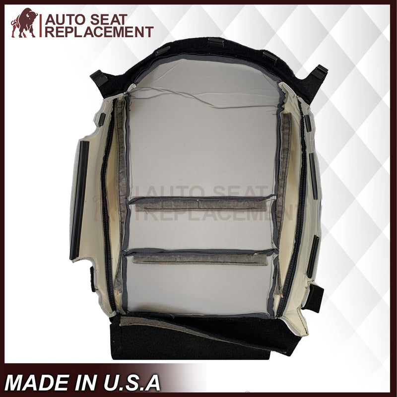2005 - 2008 Acura TL Driver Or Passenger Replacement Genuine Leather or Synthetic Leather Seat Covers: Perforated Black