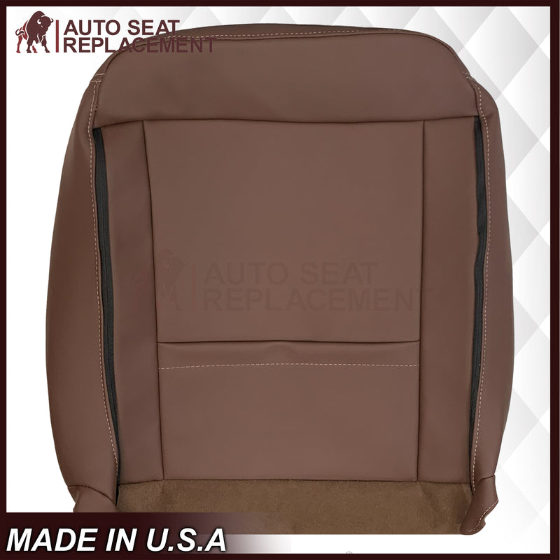 2014-2019 Chevy Silverado 1500 2500HD 3500HD High Country Replacement Perforated Genuine Leather OR Synthetic Leather Seat Covers: Brown - Auto Seat Replacement