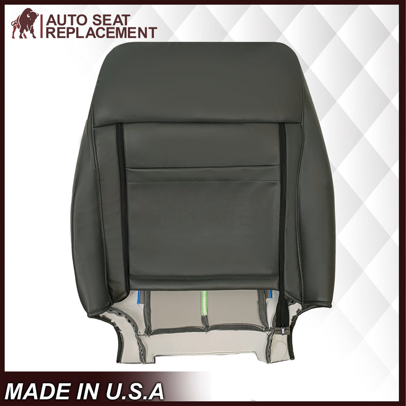 2007-2014 Ford Expedition XLT Replacement Synthetic Leather or Genuine Leather Seat Cover: Dark Gray
