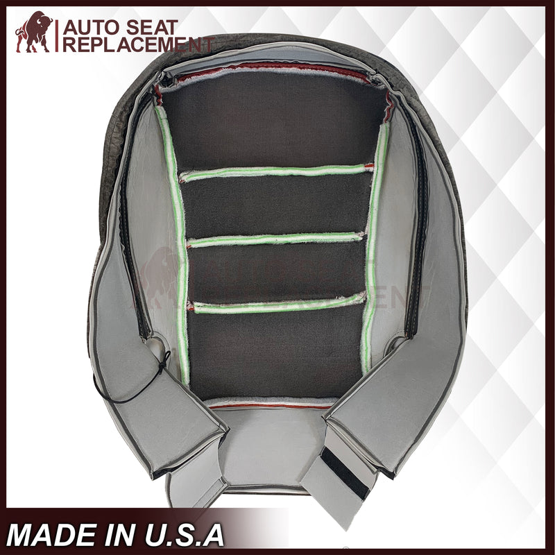2005 - 2007 Corvette C6 Replacement Seat Cover 2-tone black and Cobalt Red