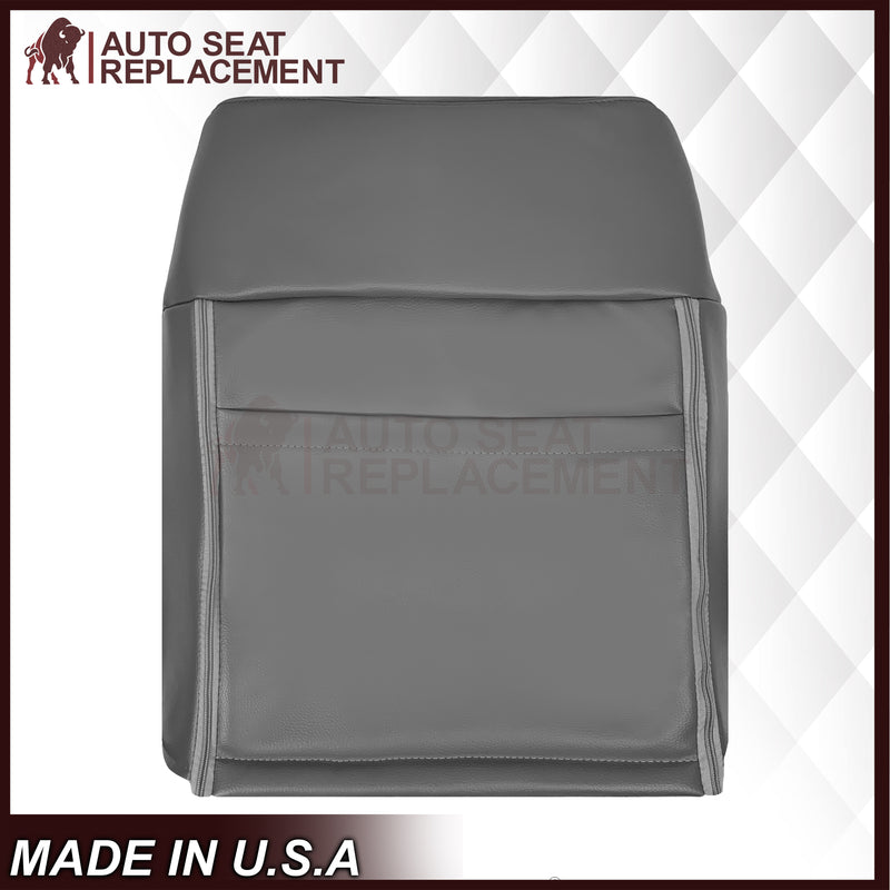 2009 - 2014 Ford F150 Lariat Crew Cab Perforated Replacement Seat Cover Steel Gray