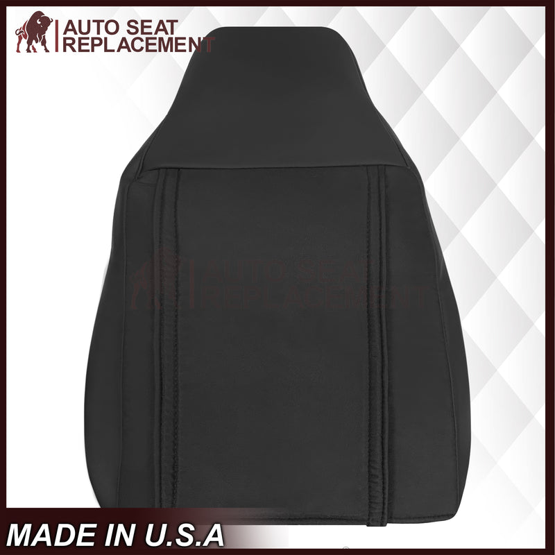2005 - 2007 Corvette C6 Replacement Seat Cover 2-tone black and Cobalt Red