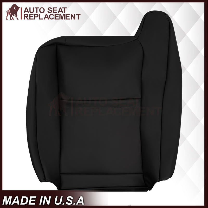 2003 - 2007 Hummer H2 SUV SUT Adventure LEATHER Seat Cover: Ebony Black