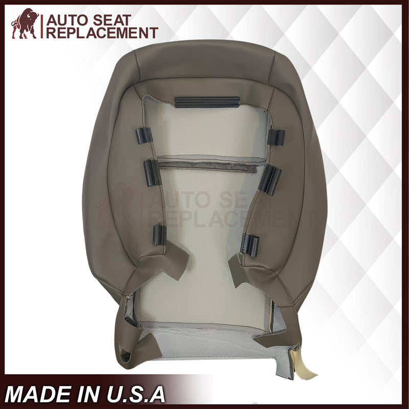 2010-2021 Lexus GX460 Replacement Perforated Synthetic Leather Top or Bottom Seat Cover: Dark Tan Perforated