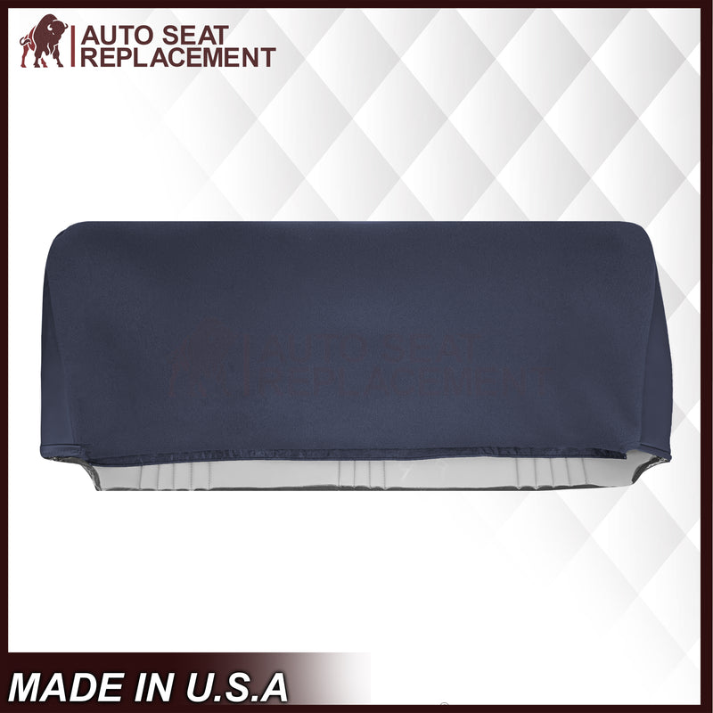 1995-1999 Chevy Silverado & Cheyenne W/T Base Work Truck Replacement Vinyl Bottom or Lean Back Bench Seat Covers: Navy Blue (Copy) - Auto Seat Replacement
