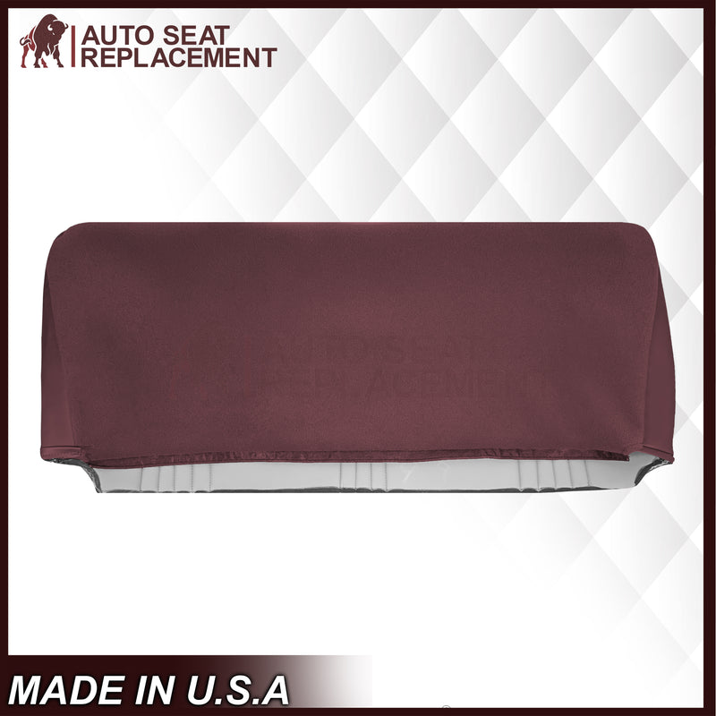 1995-1999 Chevy Silverado & Cheyenne W/T Base Work Truck Replacement Vinyl Bottom or Lean Back Bench Seat Covers: Ruby Red/Burgundy - Auto Seat Replacement