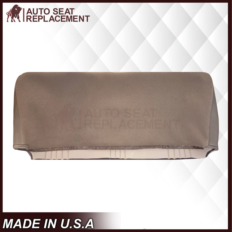 1995-1999 Chevy Silverado & Cheyenne W/T Base Work Truck Replacement Vinyl Bottom or Lean Back Bench Seat Covers: Tan - Auto Seat Replacement