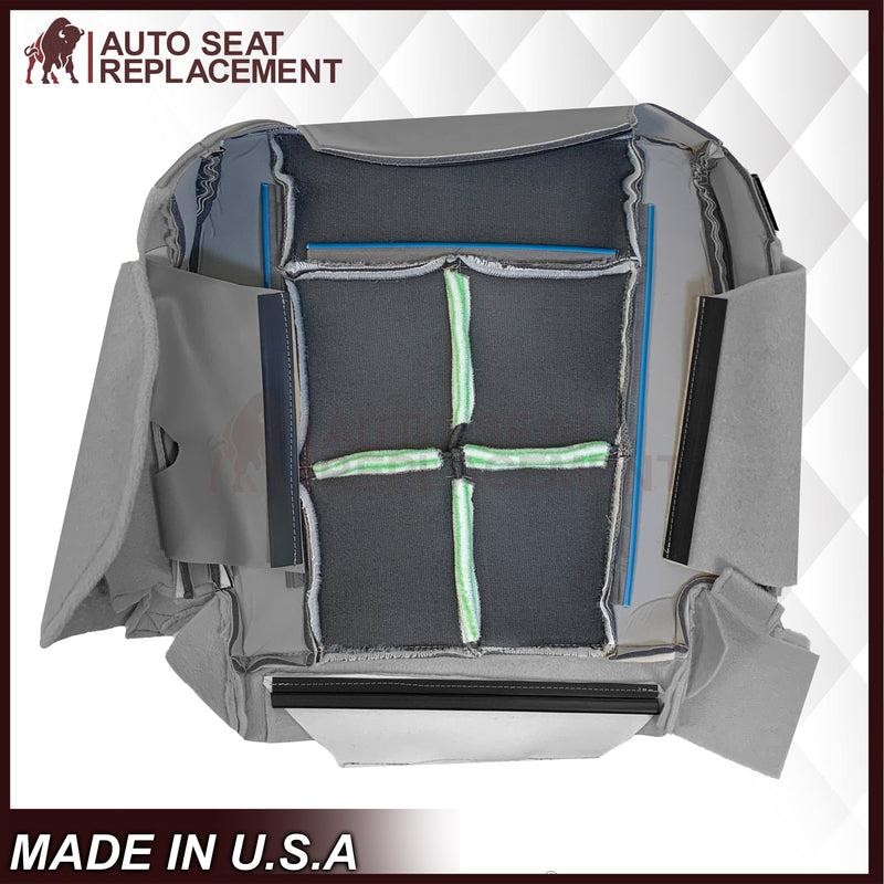 2007 - 2014 Lincoln Navigator Bottom Seat Cover in 2 Tone Gray & Black Leather or Vinyl - Auto Seat Replacement